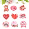 Nuevos Accesorios de Venta Caliente Impresos para el Día de la Madre Oso de Amor Tema de Flores Decoración Decoración Festiva Material de Decoración