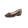 Sapatos Mary Jane Estilo Francês 2026 Novos Sapatos de Salto Baixo com Design Único para Socialites e Princesas, Tamanhos 33-43