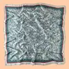 Bufanda Cuadrada para Mujer Estilo Nuevo 90cm Elegante Retro Estampado Paisley Bufanda de Seda Satén Gasa Fuente de Fábrica al por Mayor