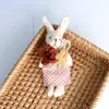 Juguetes de peluche lindos de gato y oso vintage con temática de bosque transfronterizos, poni bordado, accesorios decorativos artísticos hechos a mano