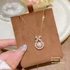 Accesorios de Collar de Perlas Mariposa Estilo Francés para Mujer, Cadena de Cuello Exquisita de Nicho de Lujo Ligero con un Toque de Alta Gama, Cadena para Clavícula Dulce y Elegante