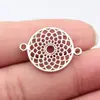 27x20mm 1.8g Cor K Branco Pingente de Joia DIY Venda Direta da Fábrica Conector de Disco Redondo Oco
