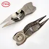 Fabricantes suministran horquilla de bola de aleación de zinc marcador de bola accesorios de golf marcador de horquilla de bola