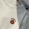 Camiseta Básica de Manga Longa com Gola Redonda Bordada Lixada Grossa Quente de Veludo Transfronteiriça Estilo Coreano Feminina Solta Emagrecimento