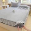 2025 Nova Cobertura de Cama Fresca de Seda Gelada de Verão Confortável Peça Única Capa Protetora de Colchão Classe A de Verão Conjunto de 3 Peças 3
