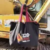 Bolsa de Compras Dobrável de Cor Sólida Bolsa de Armazenamento à Prova d'Água Bolsa Portátil para Supermercado Grande Capacidade com Cordão Ecológica Bolsa Nuvem