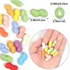 Cerámica Colorida Dibujos Animados Imitación Cacahuete Agujero Recto Cuentas Sueltas DIY Pulsera Linda Accesorios para Ensartar Cuentas al por Mayor