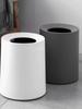 Bote de Basura para el Hogar Lindo Dormitorio de Niña Estilo Escandinavo Ins Doble Capa Baño Sala de Estar Simple Escritorio Mesa Shihai