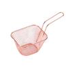 Suministro Transfronterizo de Mini Cesta para Papas Fritas de Acero Inoxidable, Cesta para Freír Papas Fritas, Vajilla Creativa, Cesta Pequeña para Freír, Cesta para Snacks Americanos