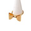 Anillo para dama de moda simple de nicho con decoración de lazo, abertura ajustable
