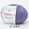 Hilo de Lana Merino Peinada al por Mayor Transfronterizo 50g para Tejer a Mano, Crochet, Suéter, Gorro, Bufanda, Hilo Completo