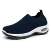 Zapatos de Malla Nuevos Transfronterizos para Mujer Temu Slip-On Transpirables Antideslizantes Zapatos Deportivos Calcetines Suela Gruesa que Aumentan la Altura Zapatos Casuales