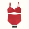 Copa de palma hace que los pechos pequeños parezcan más grandes sujetador de pecho de manga para mujer sin costuras push-up sin copas vacías conjunto de encaje sin cables sujetador