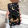 Fornecimento exclusivo transfronteiriço de capas de celular pretas com tema de gato e Halloween, capas protetoras Apple com estampa completa de abóbora e fantasma de desenho animado, no atacado em estoque