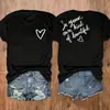 Camiseta de Mujer "Sé Tu Propio Estilo Hermoso" Impresa 180g Transfronteriza - Diseños Inspiradores al Frente y Atrás,