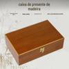 Caixa de Madeira Coleção de Moedas Comemorativas Estilo Moldura, Caixa de Embalagem para Medalhas e Insígnias com Fechadura em Laca de Piano, Presentes Culturais e Criativos