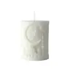Vela Aromática de Lua e Estrela Ornamento de Festival Presente Estilo Arquitetônico do Oriente Médio Vela em Formato de Lua