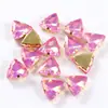 Garra de Triángulo Diamante Cristal Vidrio Cosido a Mano Diamante DIY Ropa Vestido de Novia Zapatos Bolsa Accesorios para el Cabello Accesorios Pegajoso y Cosible