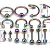 Conjunto misto de 16 peças de unha de língua, direto da fábrica, aço inoxidável, lábio, unha, sobrancelha, unha do nariz, umbigo, piercing, perfuração
