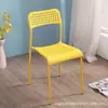 Suministro de Fábrica Silla de Plástico para el Hogar Silla de Comedor Taburete para Adultos Silla de Oficina Silla con Respaldo Simple Silla Cómoda para Computadora Taburete