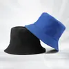 Chapéu de Pescador Dupla Face com Bordado de Logotipo Personalizado, Chapéu Bucket Casual Versátil, Chapéu de Sol para Verão, Chapéus de Casal, Moderno