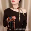 Nuevo Pañuelo de Seda Vintage de Moda con Accesorios de Cinta de Perlas a la Moda, Pulsera de Pañuelo Estilo Old Money