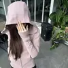 Sudadera con capucha fina composite Huamian para mujer, cárdigan de otoño con cremallera, top deportivo versátil para yoga, moderno y versátil