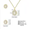 Conjunto de Colar e Brincos Cobre Pérola Brilhante Banhado a Ouro Cobre Não Desbota Joias Atacado Transfronteiriço de Luxo Leve de Alta Qualidade para Mulheres