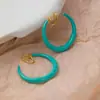 Brincos Difni Blue Adequados para o Verão, Brincos de Bobina Repelente de Mosquitos, Brincos Sem Furo, Brincos de Alta Qualidade para Primavera e Verão