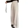 2026 Inverno Minnie Listras Finas Passeio Matinal Cintura Elástica Cordão Forro de Fleece Espessado Calças Casuais Femininas Calças de Moletom Calças de Perna Reta