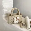 Bolso Nuevo para Niños Bolso de Mano Retro de Lunares Bolso de Hombro Simple Lindo de Moda Bolso Cruzado Pequeño Divertido de Dibujos Animados