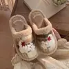 Chinelos de Algodão para Casal Casa Gatinho Desenho Animado Fofo Quente Confortável Casual 2026 Inverno Dormitório Estudante Atacado
