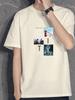 Camiseta Masculina de Manga Curta de Algodão Puro de Verão Marca Trbottomy Versátil para Casal Camiseta Masculina Exportação Camiseta Básica Personalização de Logo