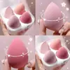 Set de Esponjas de Maquillaje en Caja de 4 Compartimentos en Stock, Sin Látex, Ultra Suave, No Absorbe Polvo, Doble Uso para Maquillaje Seco y Húmedo, Al Por Mayor
