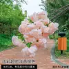 Ramas Artificiales de Flor de Cerezo, Árboles de Flor de Cerezo para Bodas, Ramas de Flor de Peral y Flor de Durazno, Flores de Plástico, Flores Decorativas, Flores de Seda, Flores Falsas de Pie para Sala de Estar