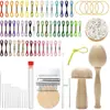 Mini Telar de Zurcir Herramienta de Reparación de Tejido DIY Kit de Reparación
