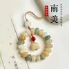 Alça de Cordão Criativa para Celular Raiz de Bodhi Jade Branco Nicho Requintada High-End Curta Pingente Anti-Perda para Mulheres