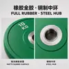 Discos de barra coloridos con recubrimiento completo transfronterizos para ejercicios de puente de glúteo de mujeres, discos de mancuerna recubiertos de agujero grande para fitness en casa