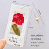 Separador de Libros de Especímenes Flor Seca Separador de Libros en Relieve Hecho a Mano Paquete de Material DIY Especimen Transparente de Hoja de Planta Estudiante Casero