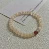 Pulsera de Pareja con Cuentas de Piedra Ojo de Gato Simple Temperamento Combinable Pulsera Elástica Verano Nueva Moda Pulsera Sensación Fresca