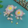 2025 Design Original Feito à Mão Antigo Headwear Hanfu Flor Gradiente Flor de Seda Grampo de Cabelo Maquiagem Acessórios de Cabelo