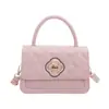 Bolsa de Corrente Xadrez com Fivela Estilo Coreano Feminina 2026 Nova Tendência Moda Versátil Transversal Nicho Pequena Quadrada de Alta Qualidade