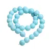 Cuentas Redondas de Turquesa Azul Natural de 2-12 mm Pulsera de Turquesa de Alta Porcelana Collar Cuentas Sueltas Separadores Separador de Cuentas para Manualidades con