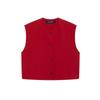 Ropa para Mujer Estilo Europeo y Americano, Moda Transfronteriza, Nuevo Estilo Versátil, Color Sólido, Simple y Versátil, Cuello Redondo, Sin Mangas, Top Corto Estilo Chaleco