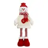 Suministros de decoración navideña transfronterizos: figura telescópica roja de Papá Noel, adorno para escaparate, decoración de ambiente festivo para personas mayores