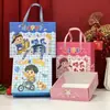 Caja de Regalo con Lazo para Bebé de Mes Completo Niños de Jardín de Infancia Caja de Dulces Caja Vacía Regalo al por Mayor Banquete de Mes Completo