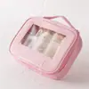 Bolsa de Maquillaje de Alta Gama, Neceser Portátil para Viaje, Bolsa Organizadora de Cuidado de la Piel de Gran Capacidad, Bolsa de Almacenamiento Impermeable Multifuncional