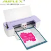 Plotter de Corte de Película de Transferencia de Calor Totalmente Automático Morado Pequeño para Escritorio Plotter de Corte por Calor Automático