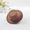Tela de cepillo DIY sombrero en blanco sombrero pequeño accesorios para el cabello pinza para el pelo juguete para mascotas gorra pinza para el pelo a mano 13.5cm