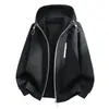 Sudadera Cardigan con Capucha Nueva para Hombre 2026, Corte Holgado, Chaqueta Casual Versátil, Bloques de Color Sólido, Sudadera Transfronteriza para Primavera y Otoño